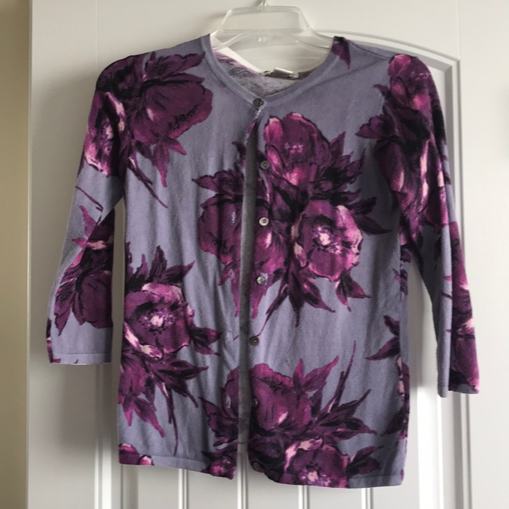 Floral pattern cardigan